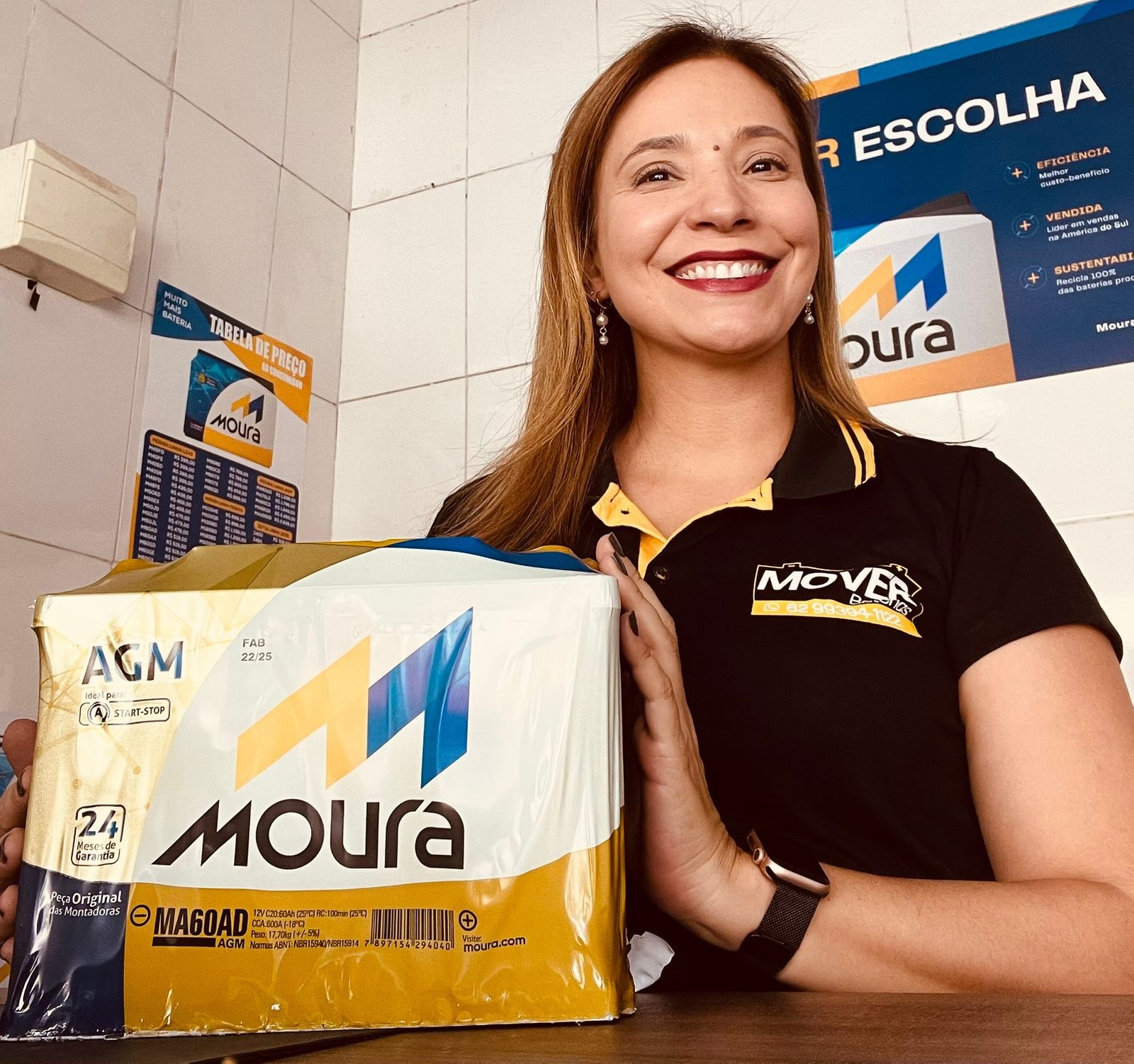 Dannyla Duarte — Proprietária da Mover Baterias